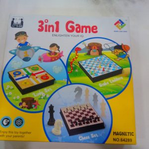 3-in-1 Magnetic Game Set