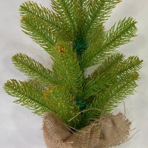 Christmas Tree Burlap Standing Pot - Small