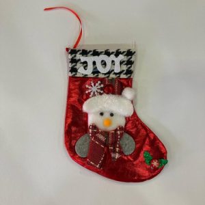 Joy Snowman Christmas Stocking