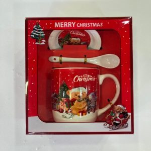 Merry Christmas Mug and Spoon Set