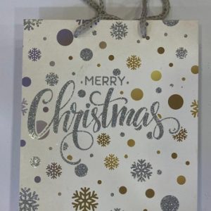 Merry Christmas Snowflake Gift Bag