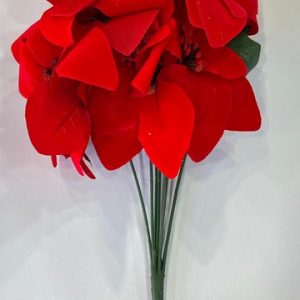 Poinsettia Stem - Red